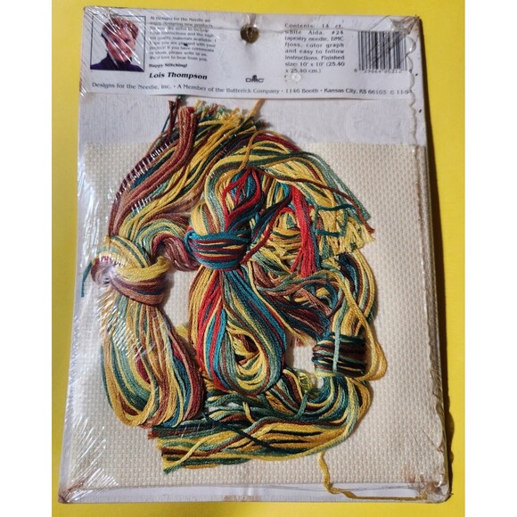 Hometown Collection Sunflowers Cross Stitch Kit 5312 Vintage Sealed - Picture 2 of 2